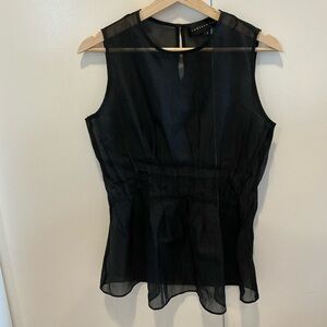 Endless Rose Sheer Black Blouse
